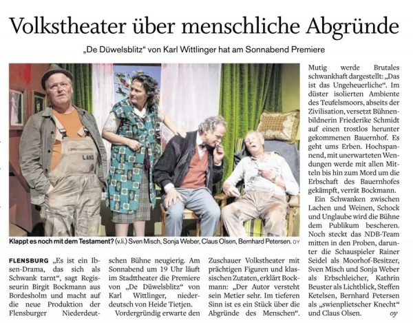 De Düwelsblitz Vorbericht