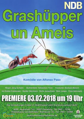 Plakat GRASHÜPPER UN AMEIS