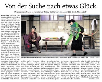 PLÜNNENBALL - Bericht im Flensburger Tageblatt