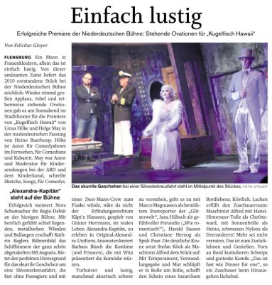 Bericht im Flensburger Tageblatt
