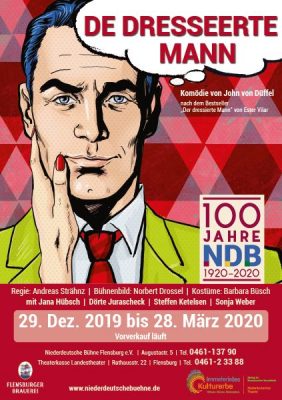 Plakat Studiovorstellungen "Der dresseerte Mann"